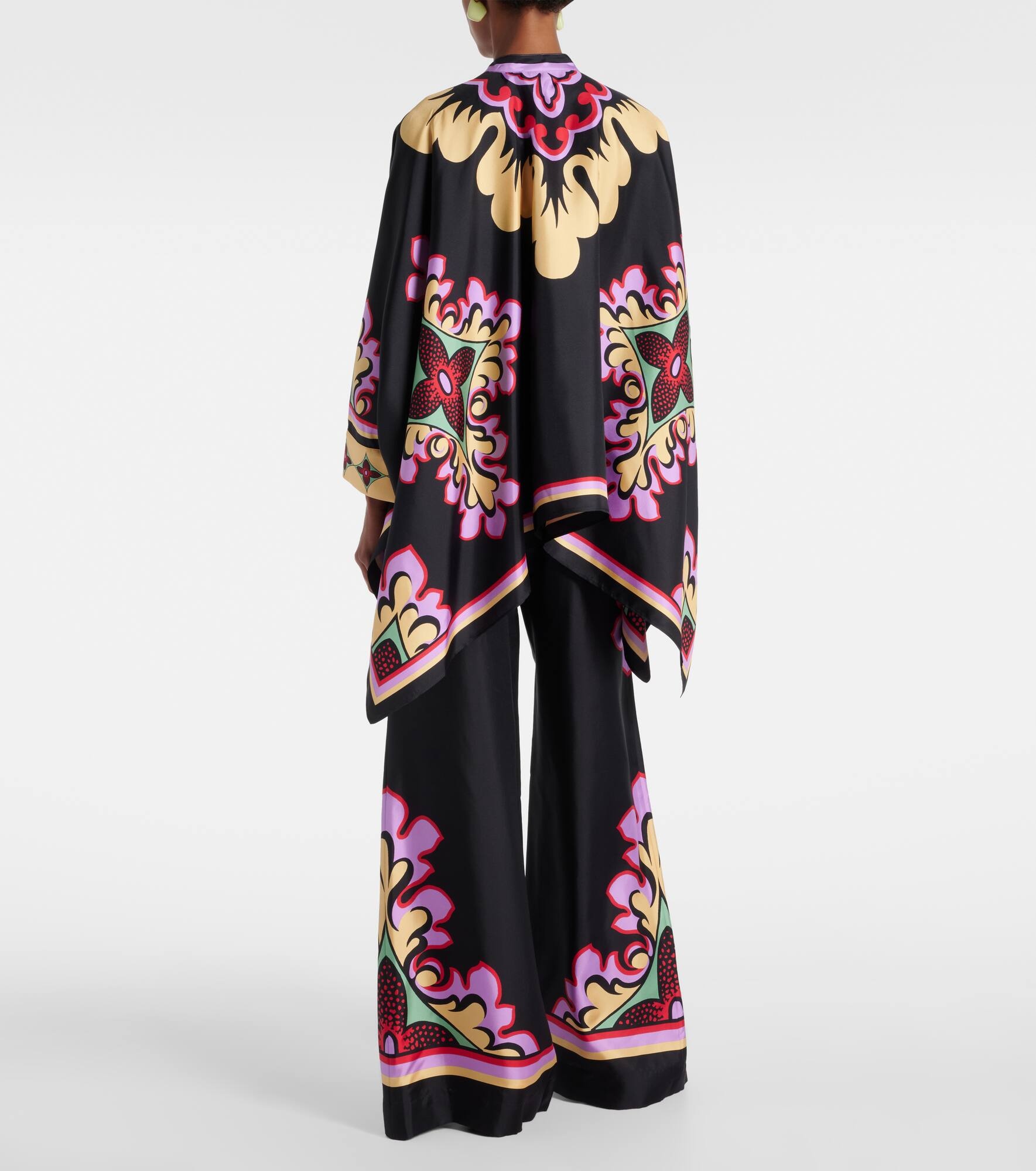 Foulard printed silk blouse - 3