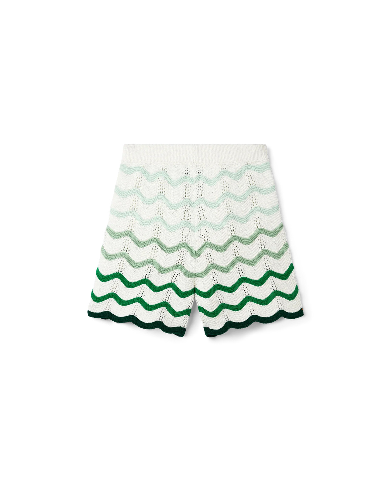 Wavy Gradient Crochet Shorts | Casablanca Paris - 1