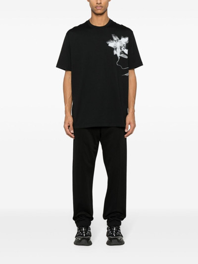 Y-3 graphic-print cotton T-shirt outlook