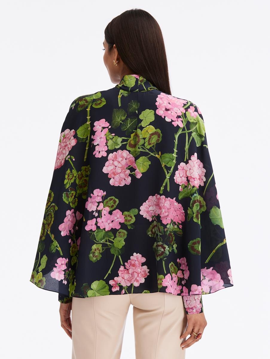 DOLMAN SLEEVE GERANIUM BLOUSE - 3