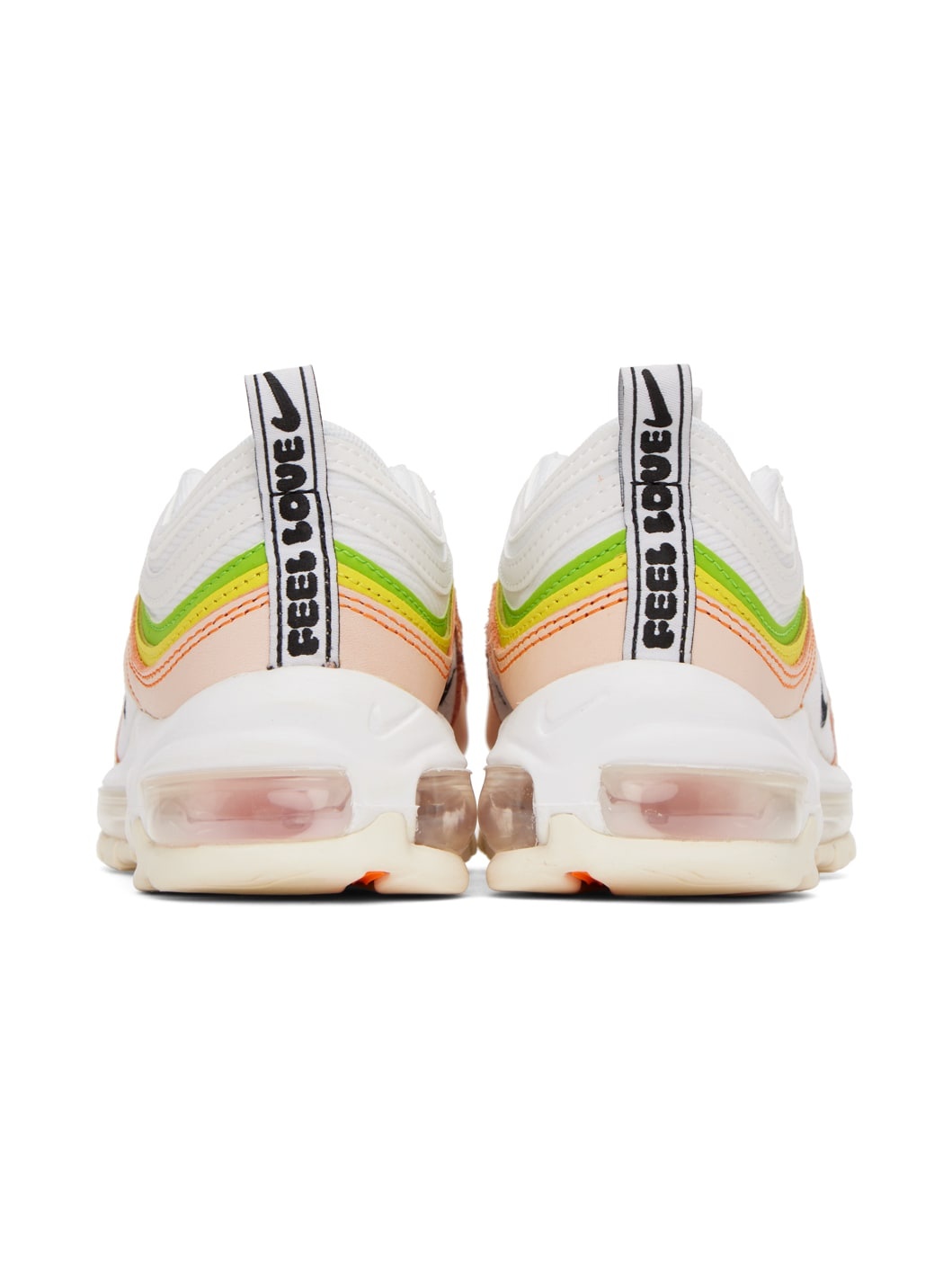 White & Pink Air Max 97 Sneakers - 2