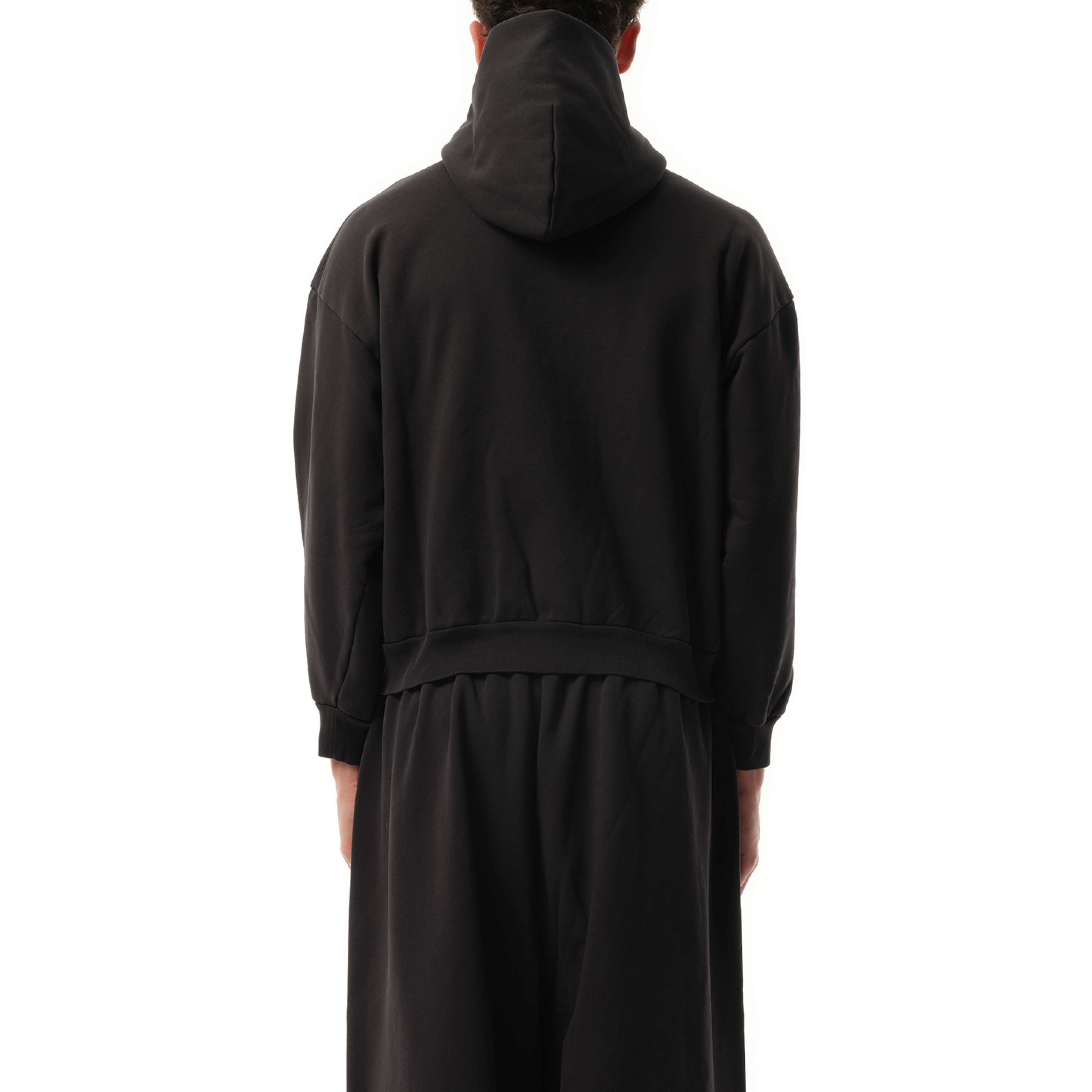 Under Armour Zip-Up Hoodie in Washed Black/White - 6