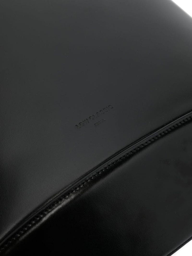 debossed logo shoulder bag - 4