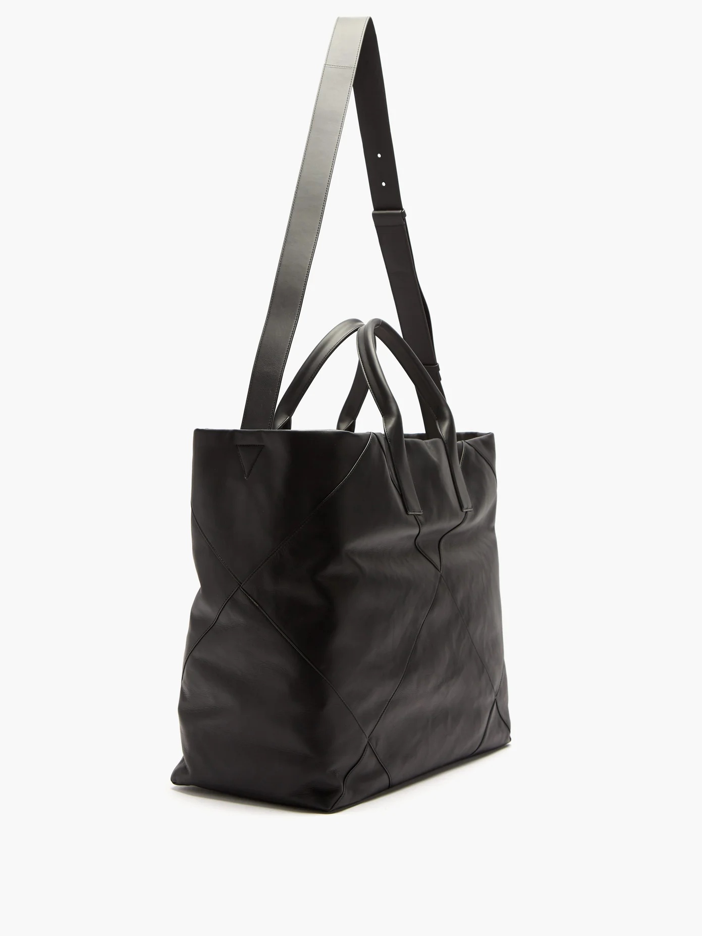 Intrecciato panelled leather tote bag - 4