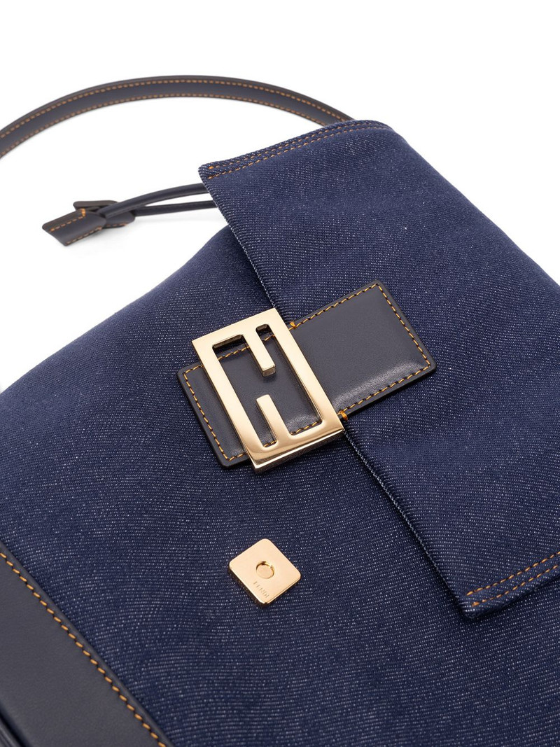 FF-plaque denim backpack 6