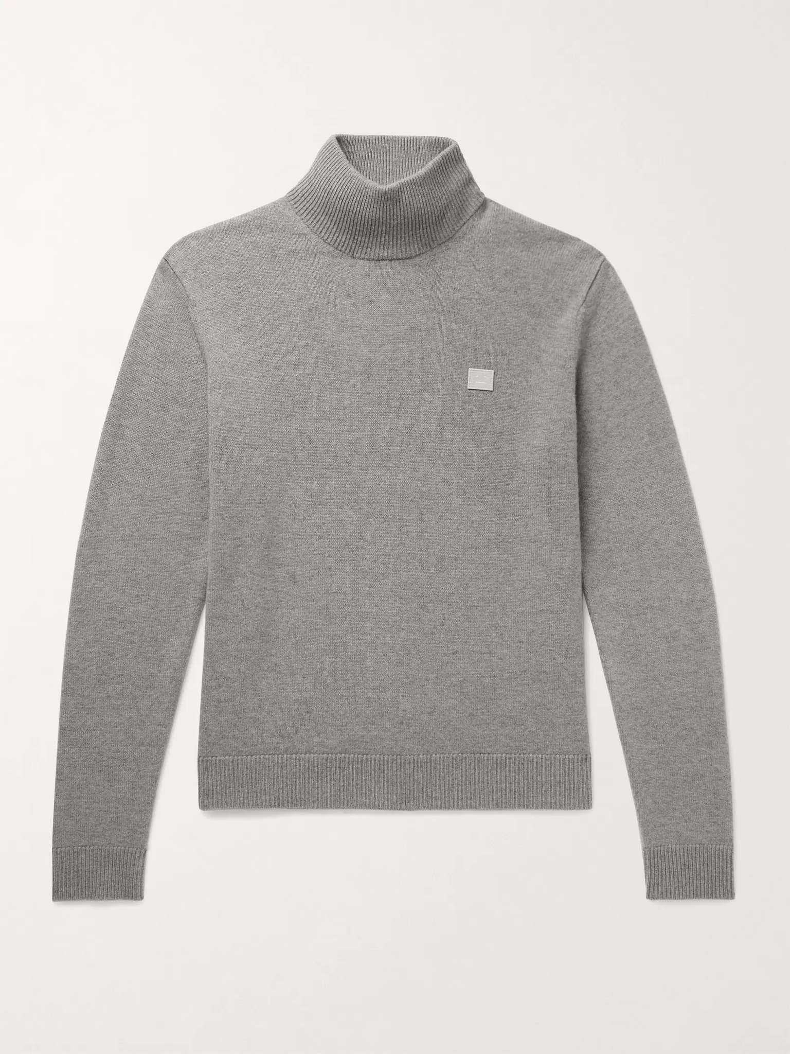 Kurtle Logo-Appliquéd Mélange Wool Rollneck Sweater - 1