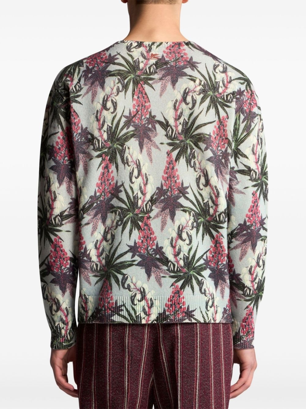 floral intarsia-knit jumper - 4