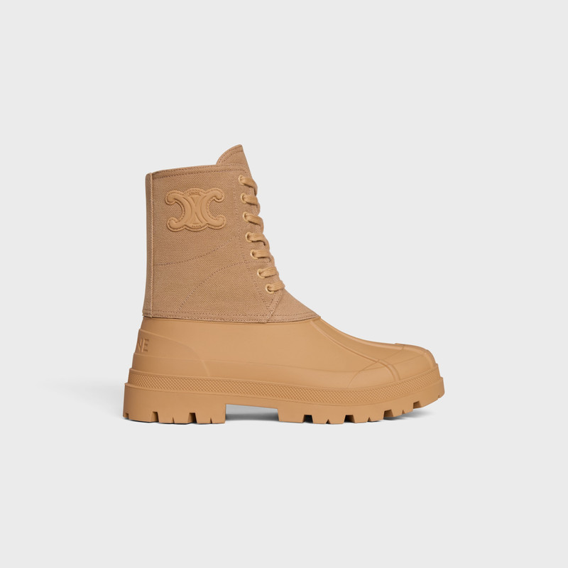 CELINE RILEY LACE-UP BOOT IN CANVAS - 1