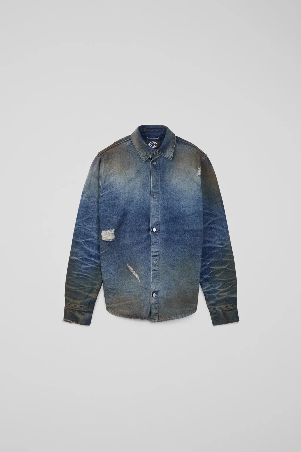 WASHED DENIM SHIRT - 1