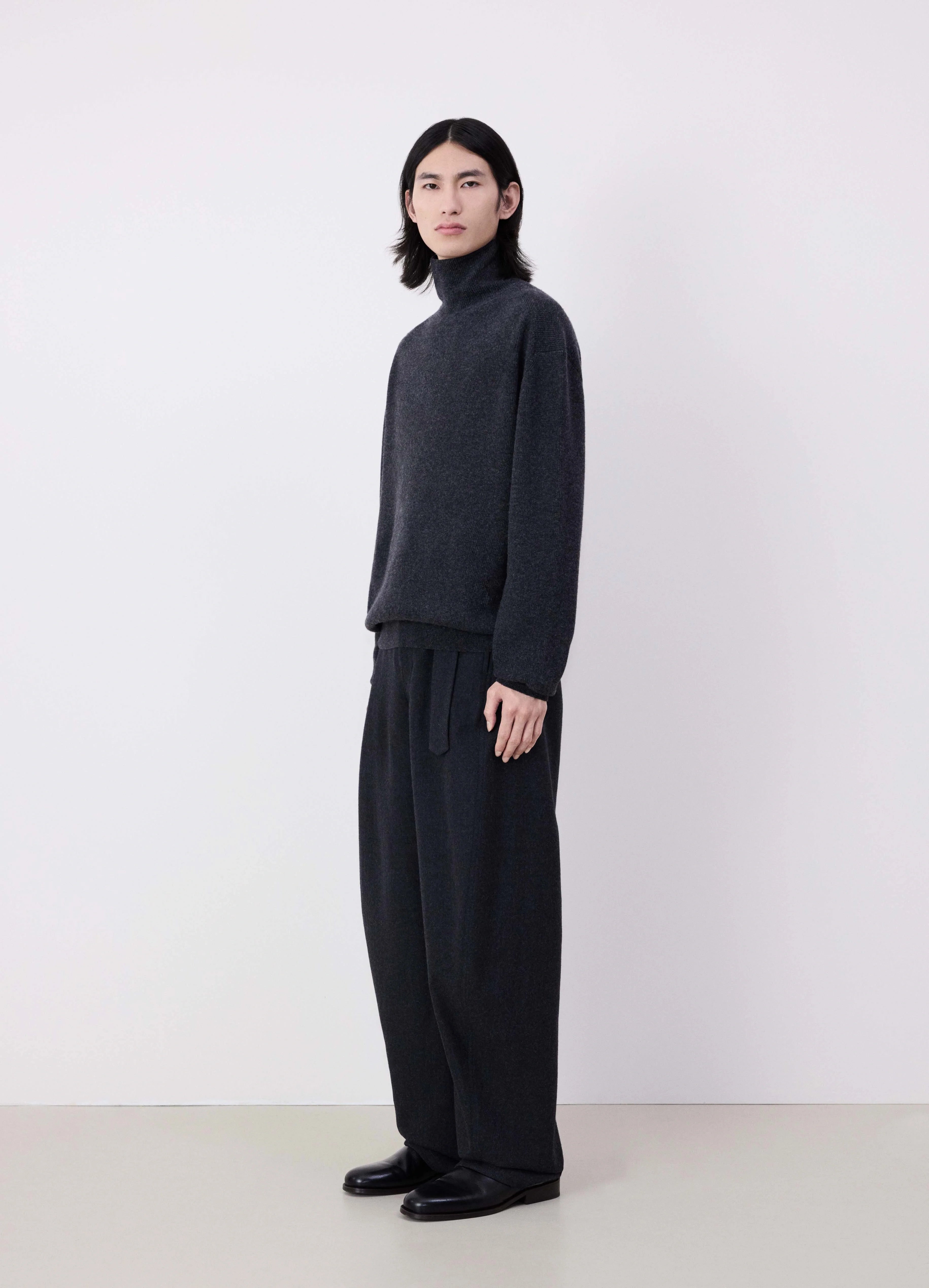BELTED TWISTED TAILORED PANTS - 3