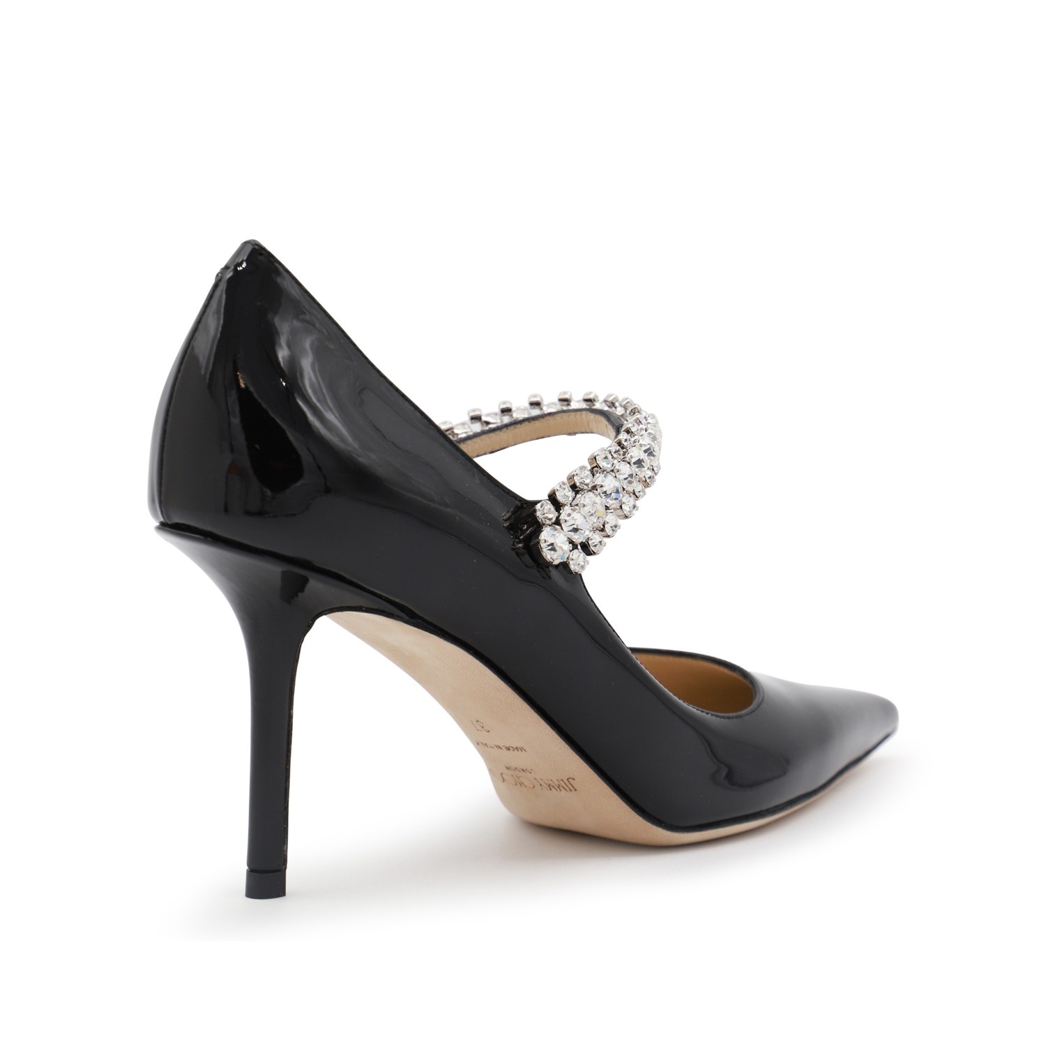 BLACK LEATHER BING 85 PUMP - 3