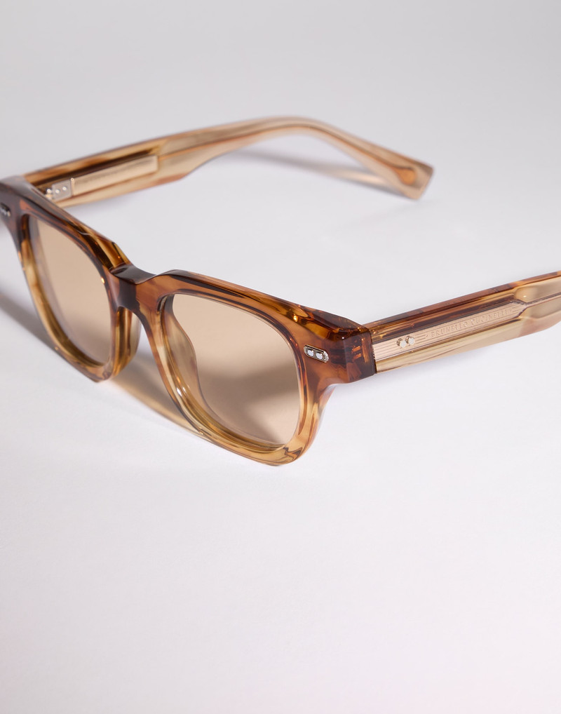 Miles acetate and 18k gold-plated frame 3