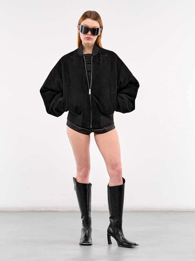 entire studios Suede Raglan Bomber Jacket outlook