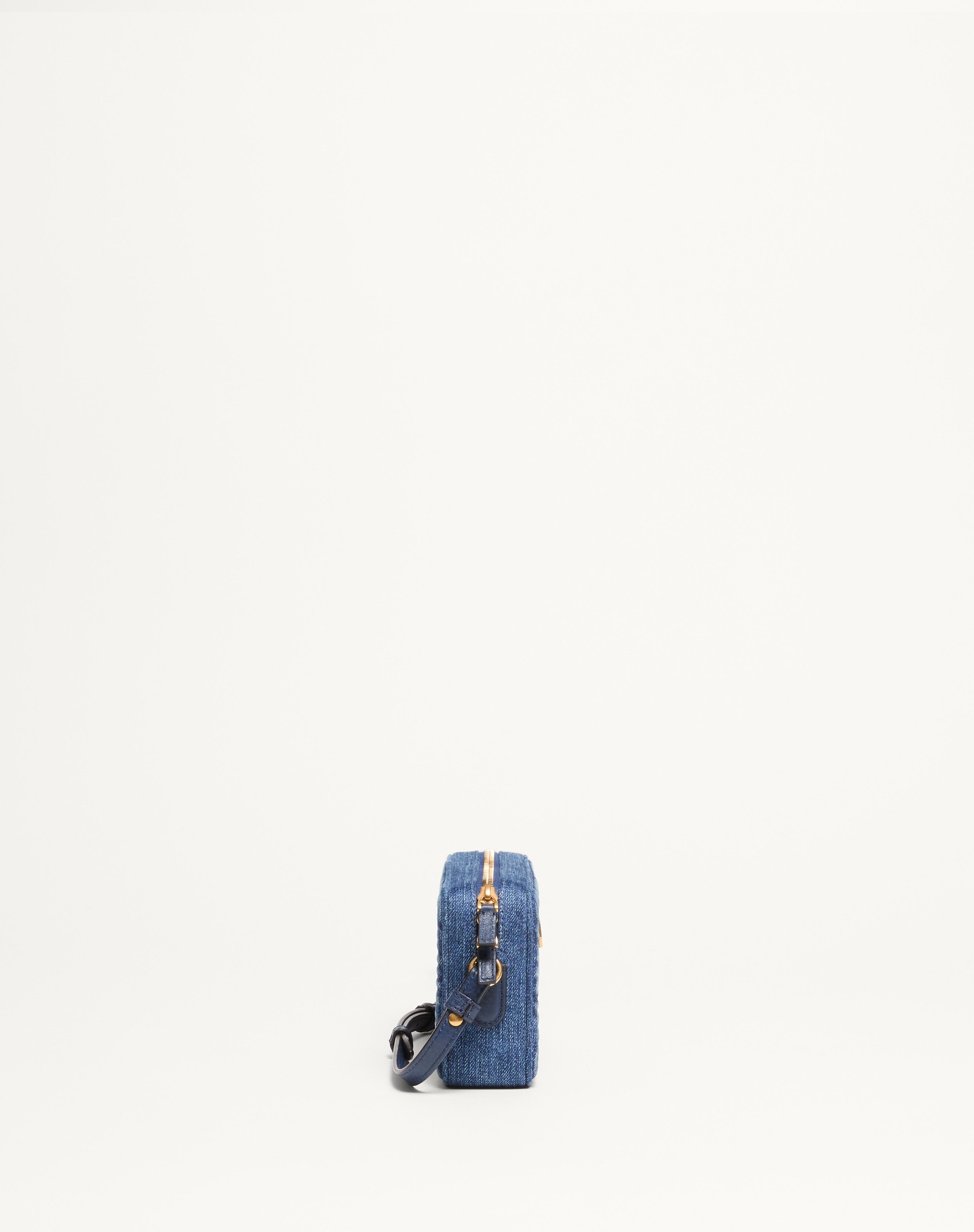 VALENTINO GARAVANI ALLTIME MINI DENIM SHOULDER BAG - 3