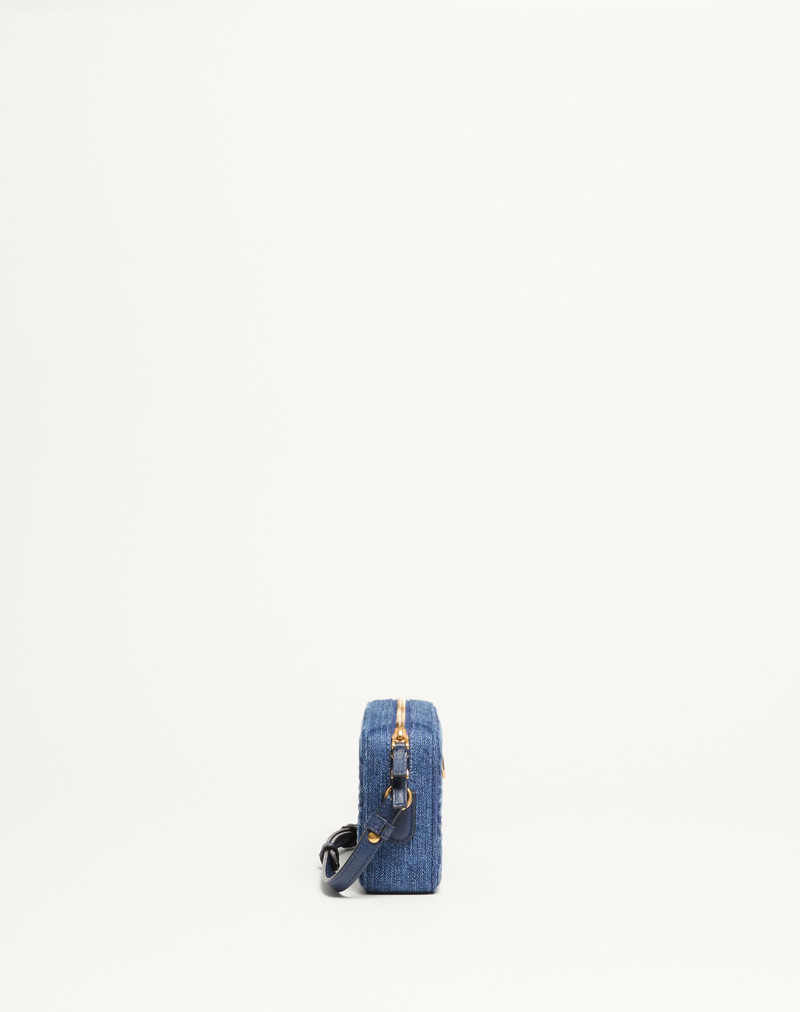 VALENTINO GARAVANI ALLTIME MINI DENIM SHOULDER BAG 3