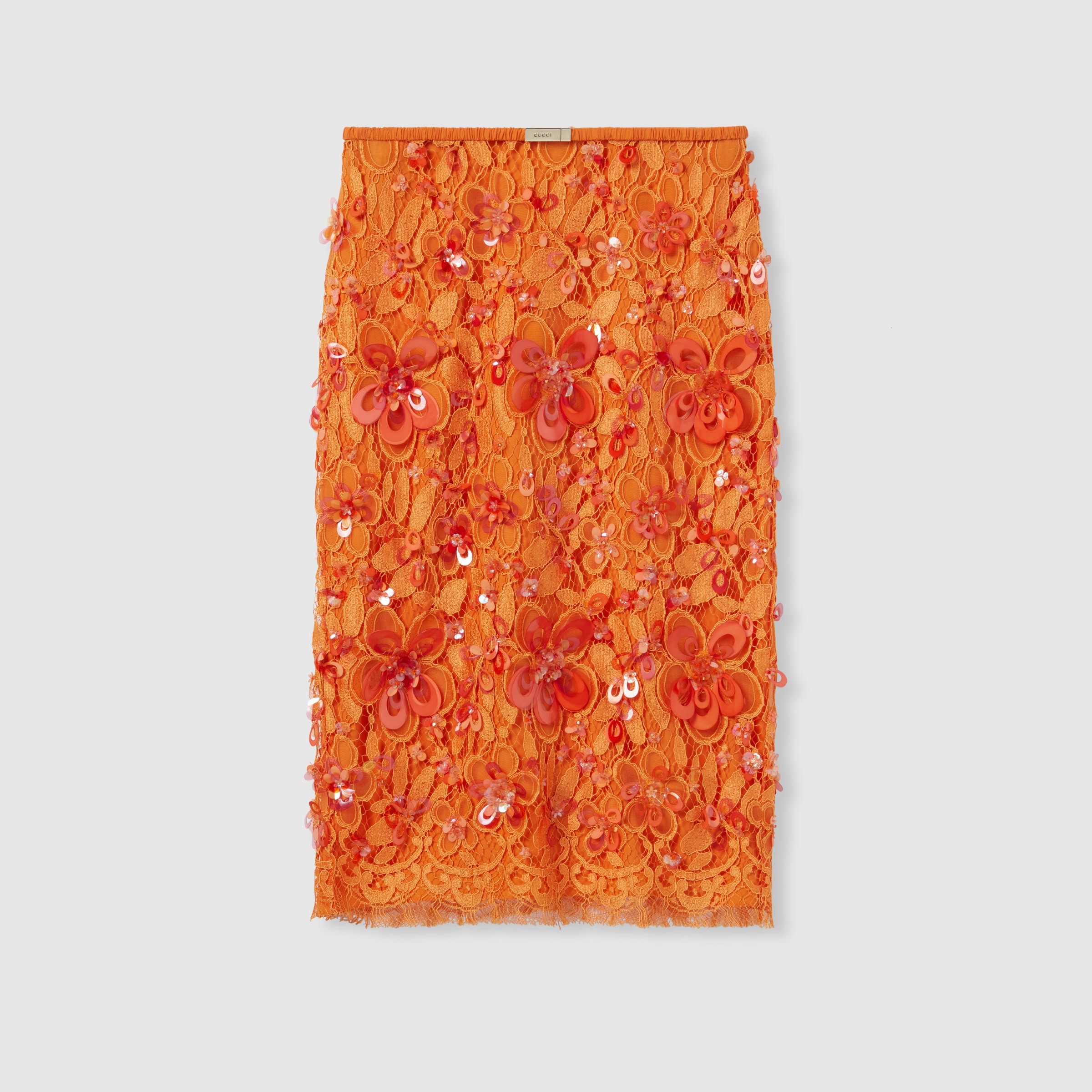 Flora lace skirt with beads - 1