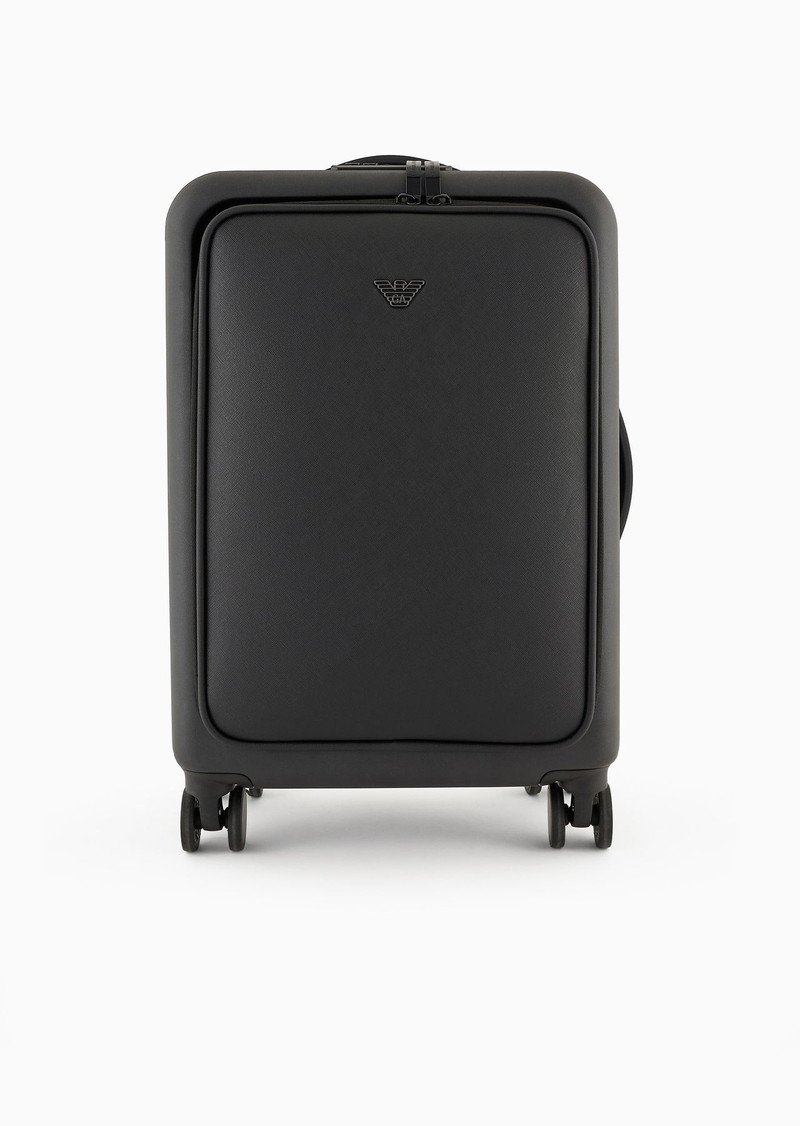ABS carry-on case with Saffiano detail and eagle plate - 1