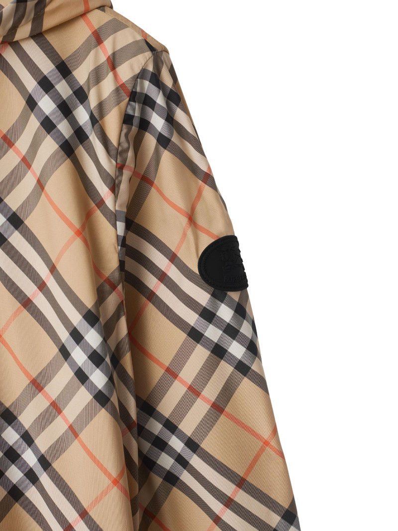 Women's Check Hooded Jacket - Sand Ip Check 6