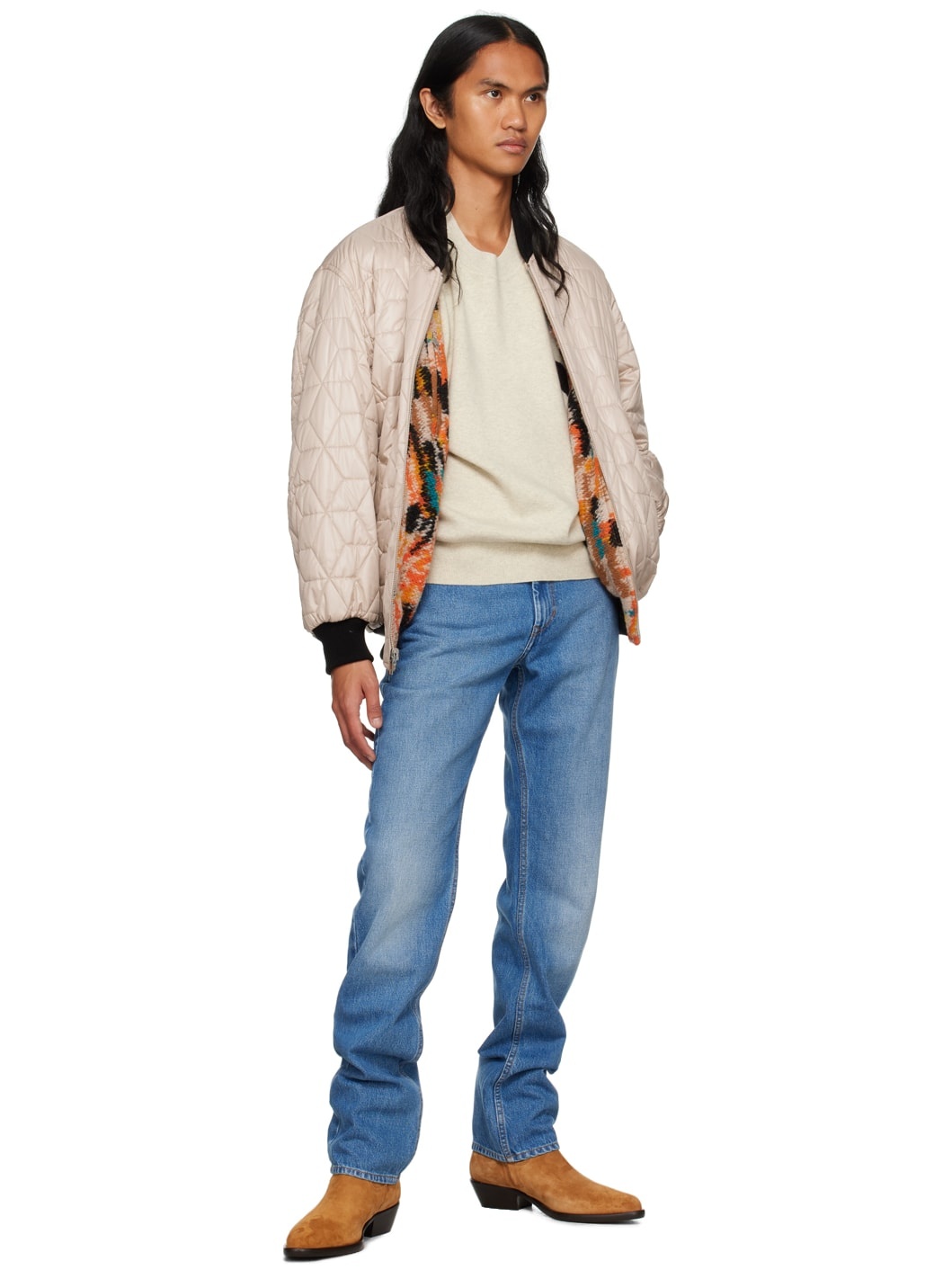 Orange Otis Reversible Bomber Jacket - 5