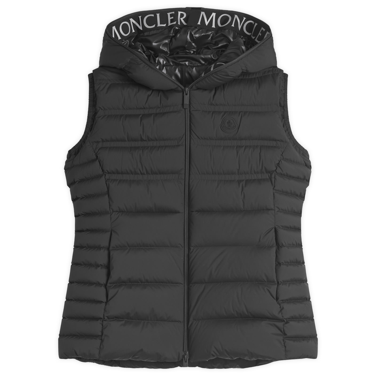 ベスト・ジレ MONCLER Women Vests 598BX 1A000 20 999 BLACK Moncler Women's x adidas Originals Bozon Down Vests in White