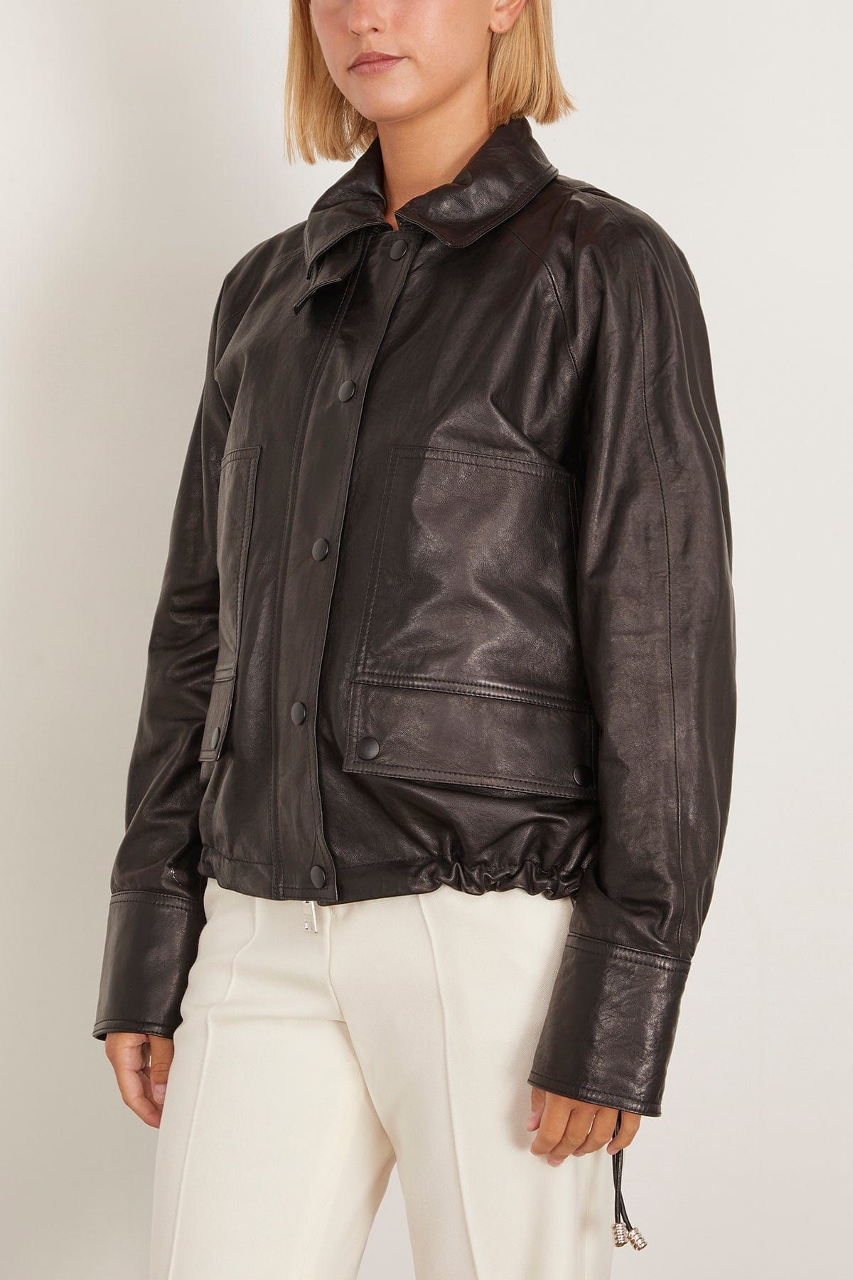 Harper Balloon Jacket in Black - 3