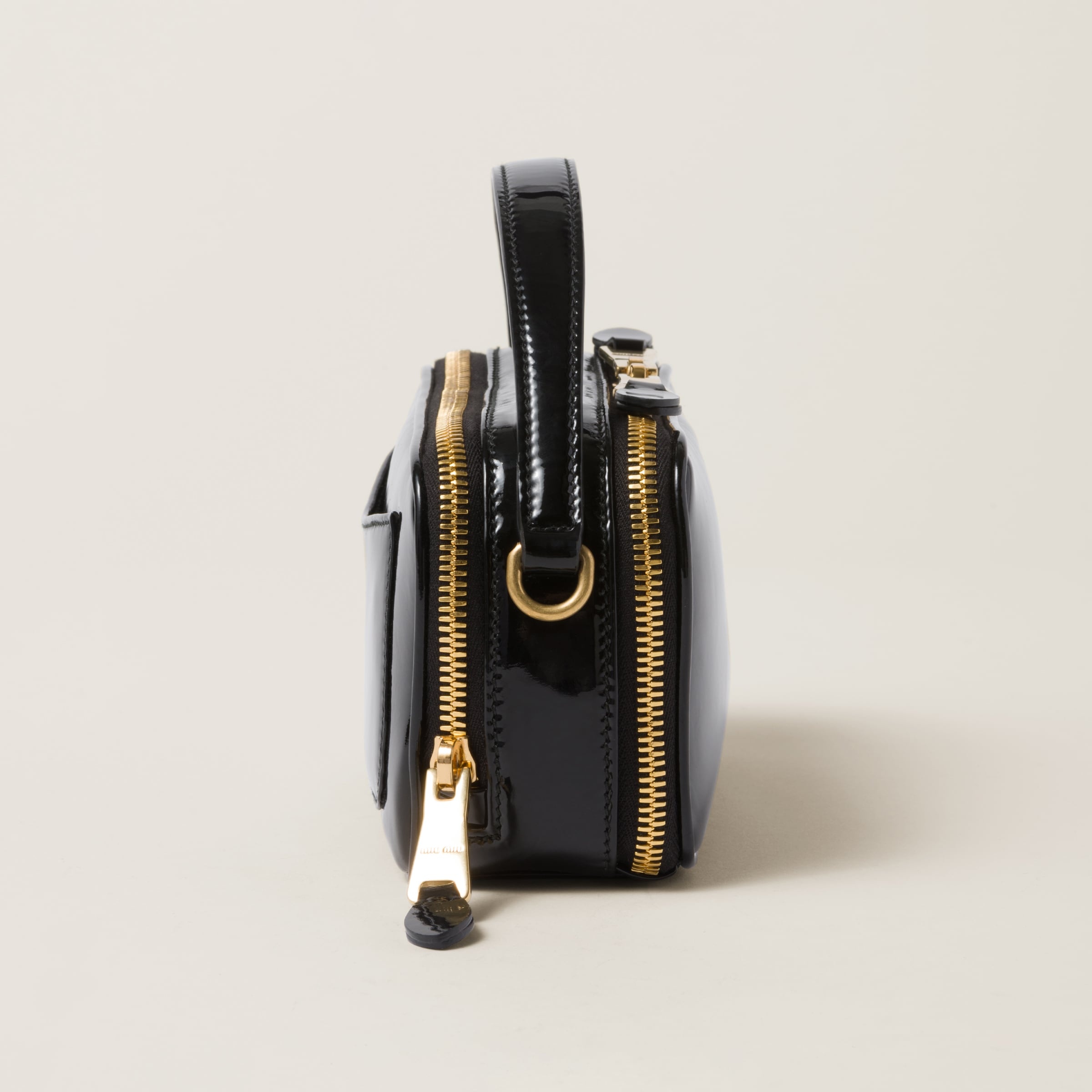 Leather and patent leather shoulder bag - 7
