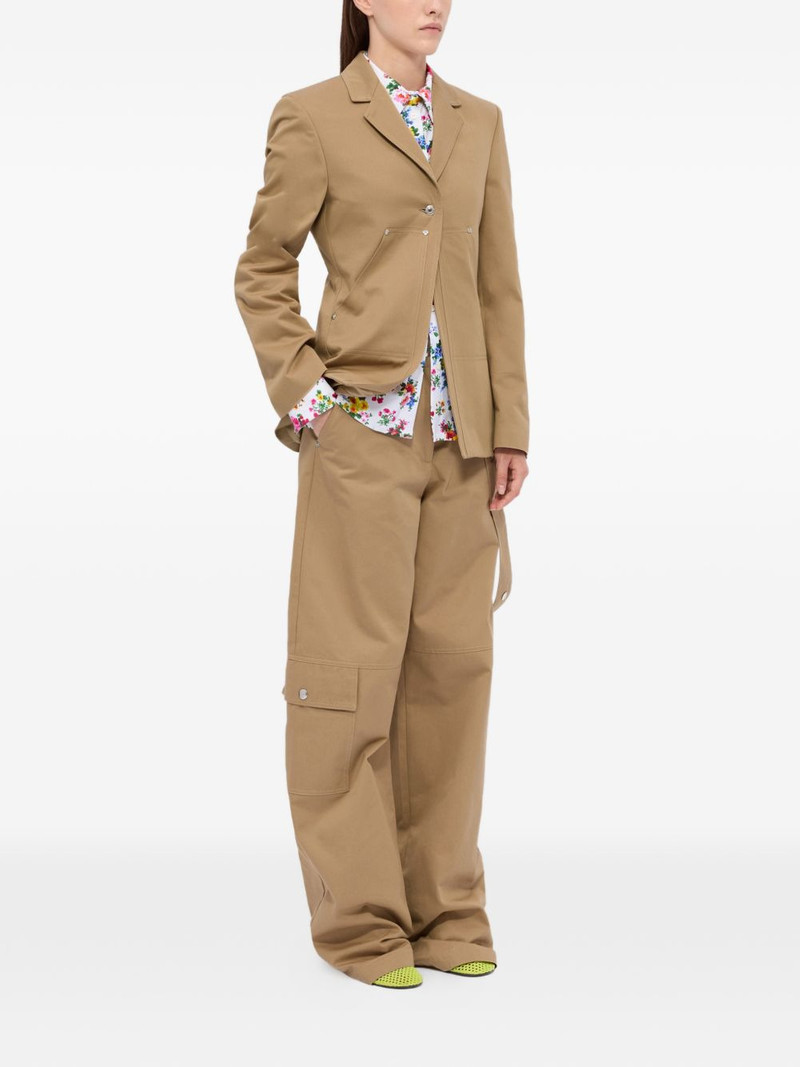 MSGM button-fastening blazer outlook