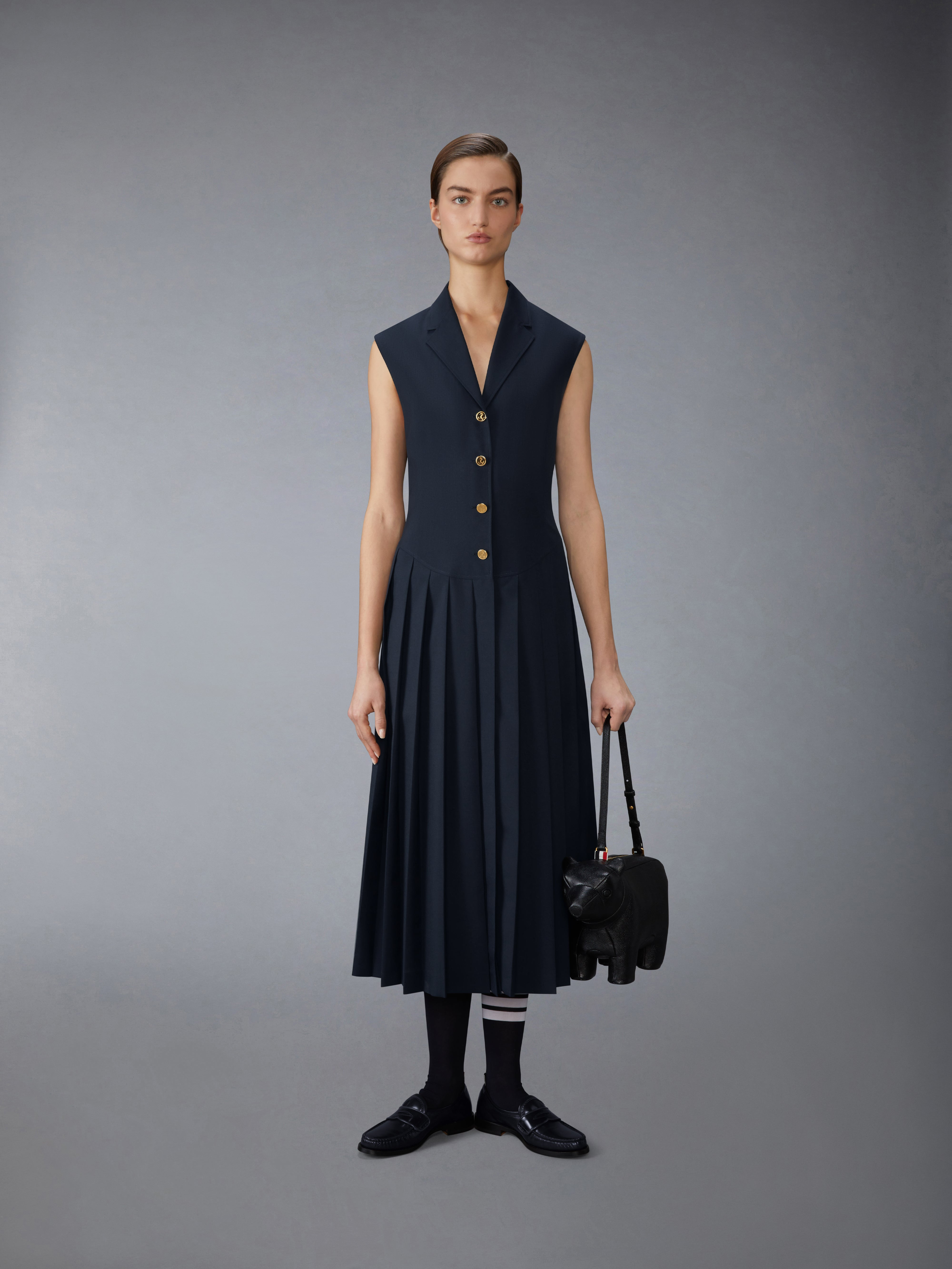 SCHOOL UNIFORM PLEATED DRESS - 5