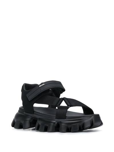 Prada technical knit sandals outlook