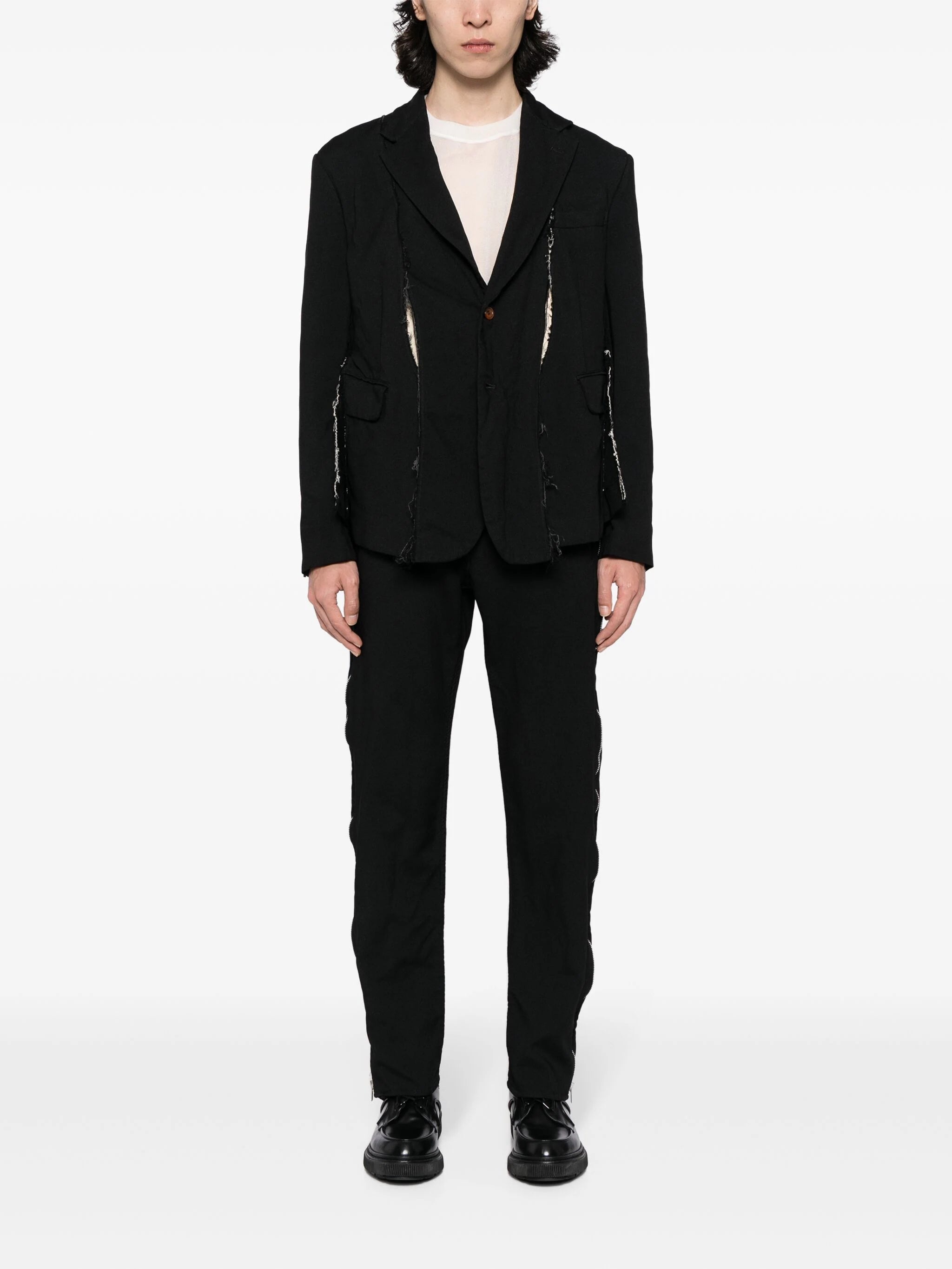 ZIP-UP TAPERED TROUSERS - 2