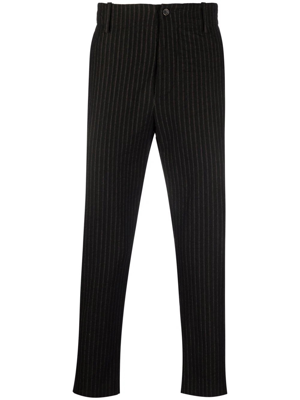 pinstripe-print cropped trousers - 1