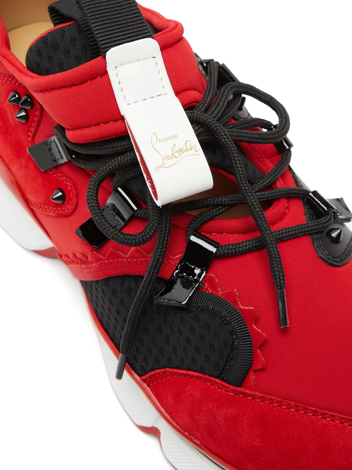 Red Runner neoprene trainers - 6