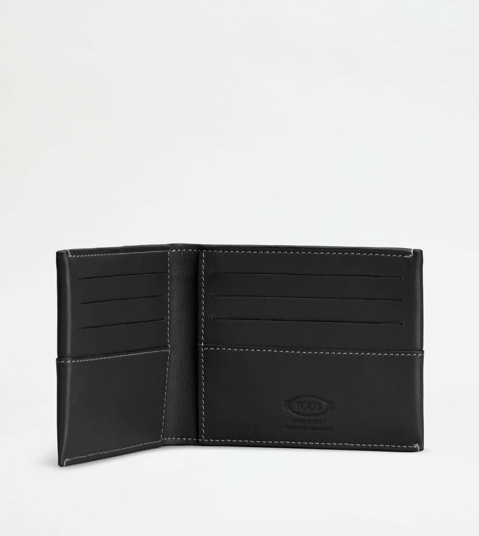 CARD HOLDER IN LEATHER - BLACK - 4