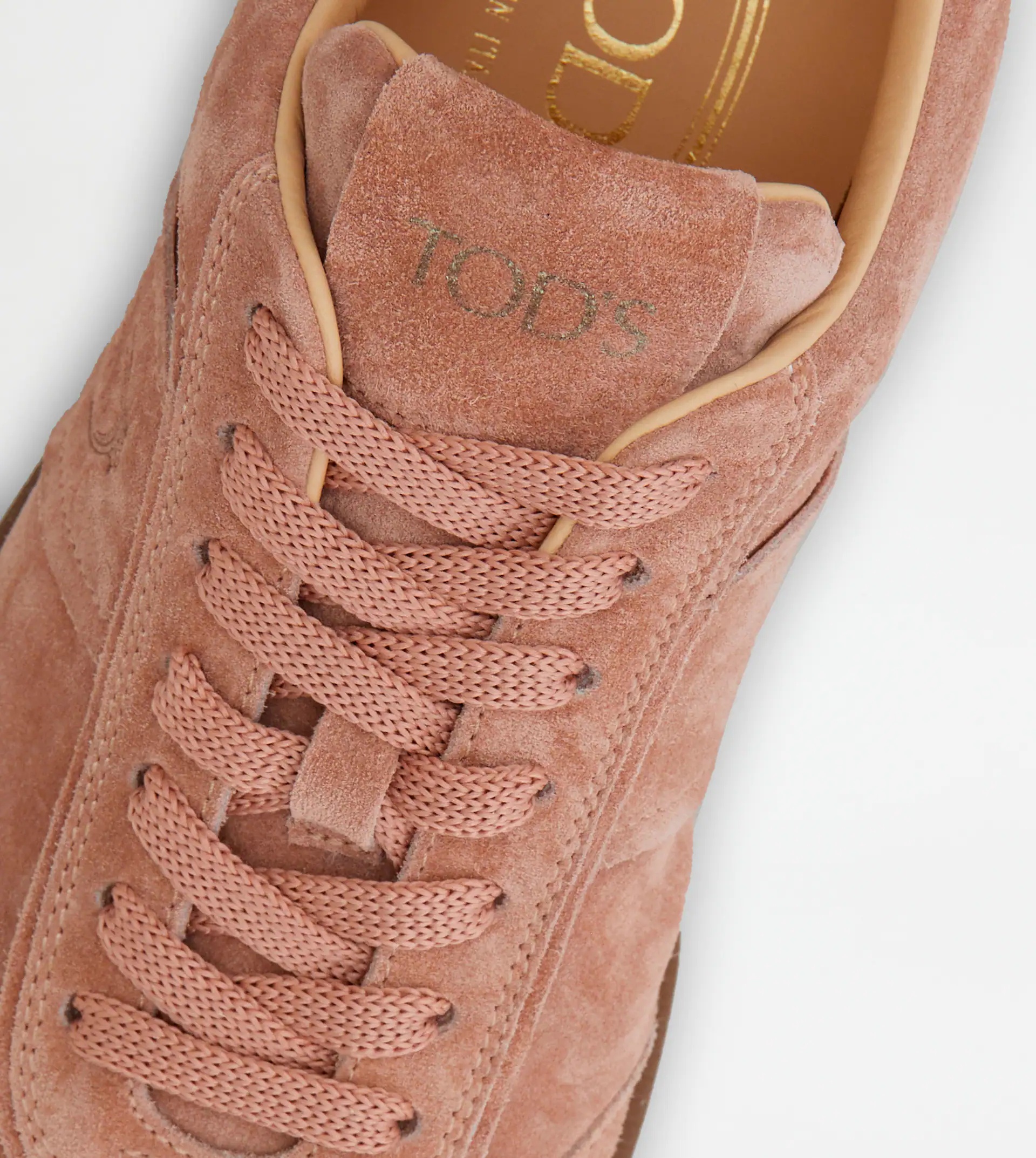 TOD'S TABS SNEAKERS IN SUEDE - PINK - 6