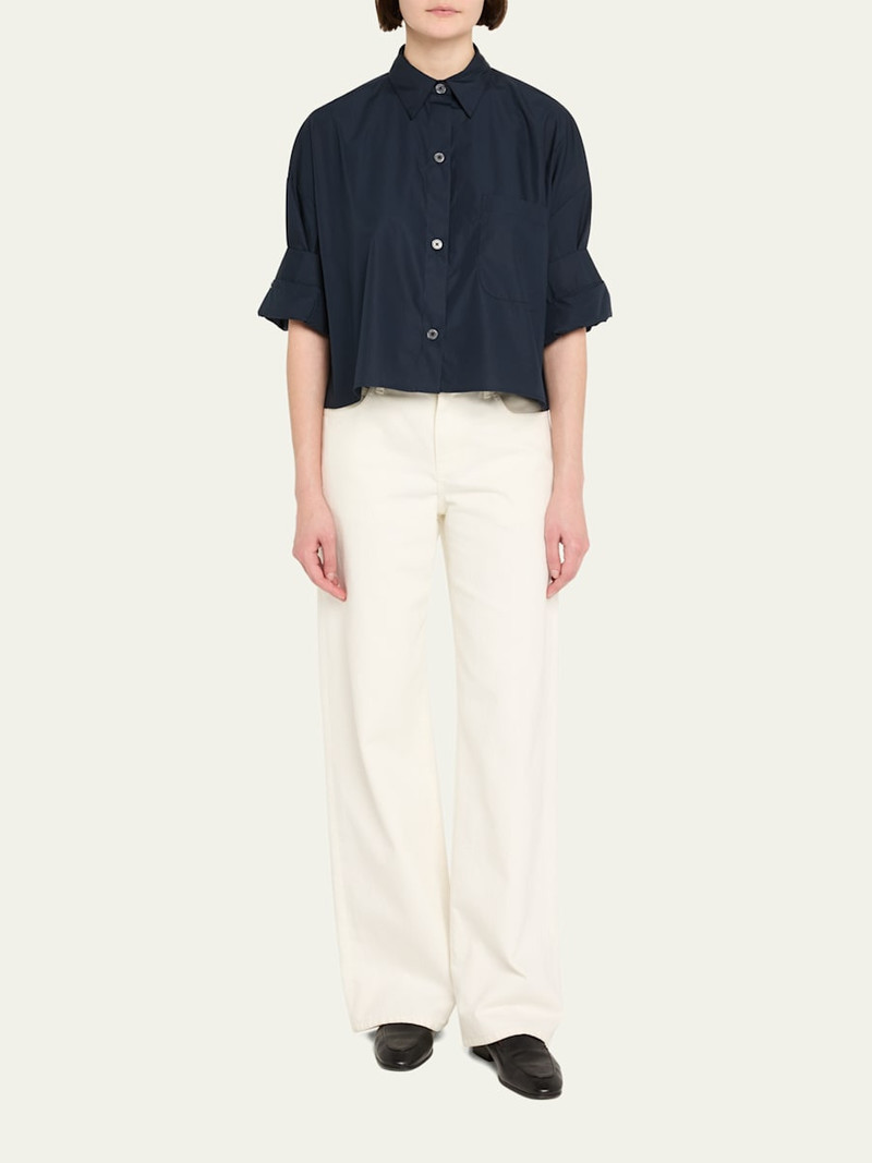 TWP Next Ex Cropped Shirt in Superfine Cotton outlook