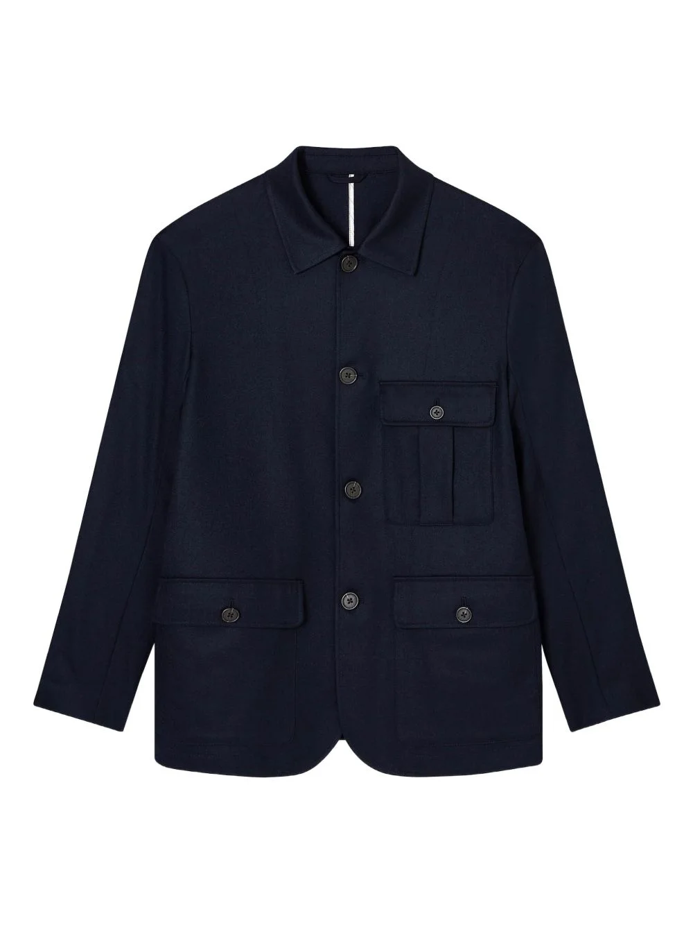 buttoned patch-pocket jacket - 1
