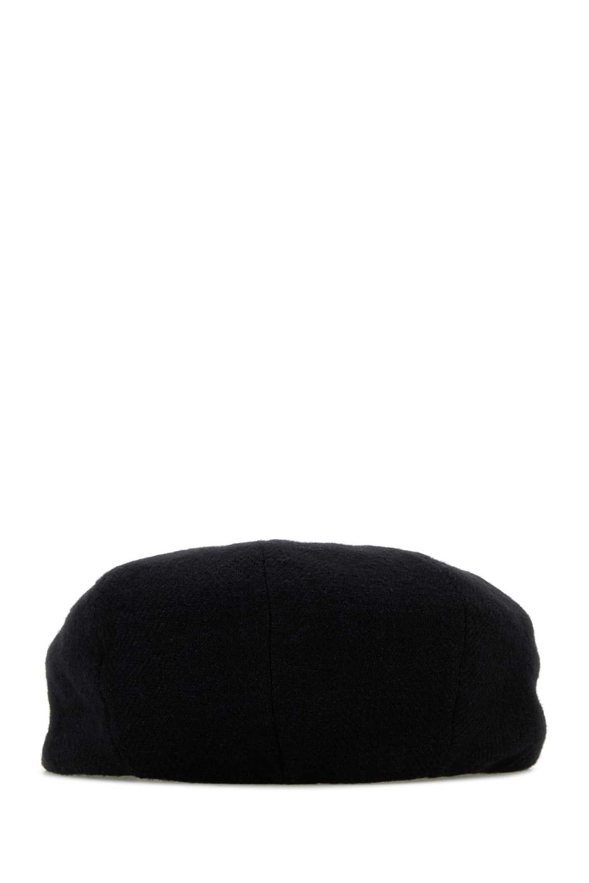 Yohji Yamamoto Men Black Gabardine Hat - 3