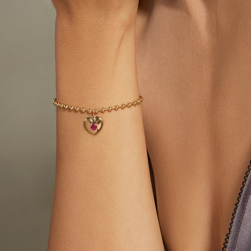 STONE AND STRAND Heart And Soul Ruby Bracelet outlook