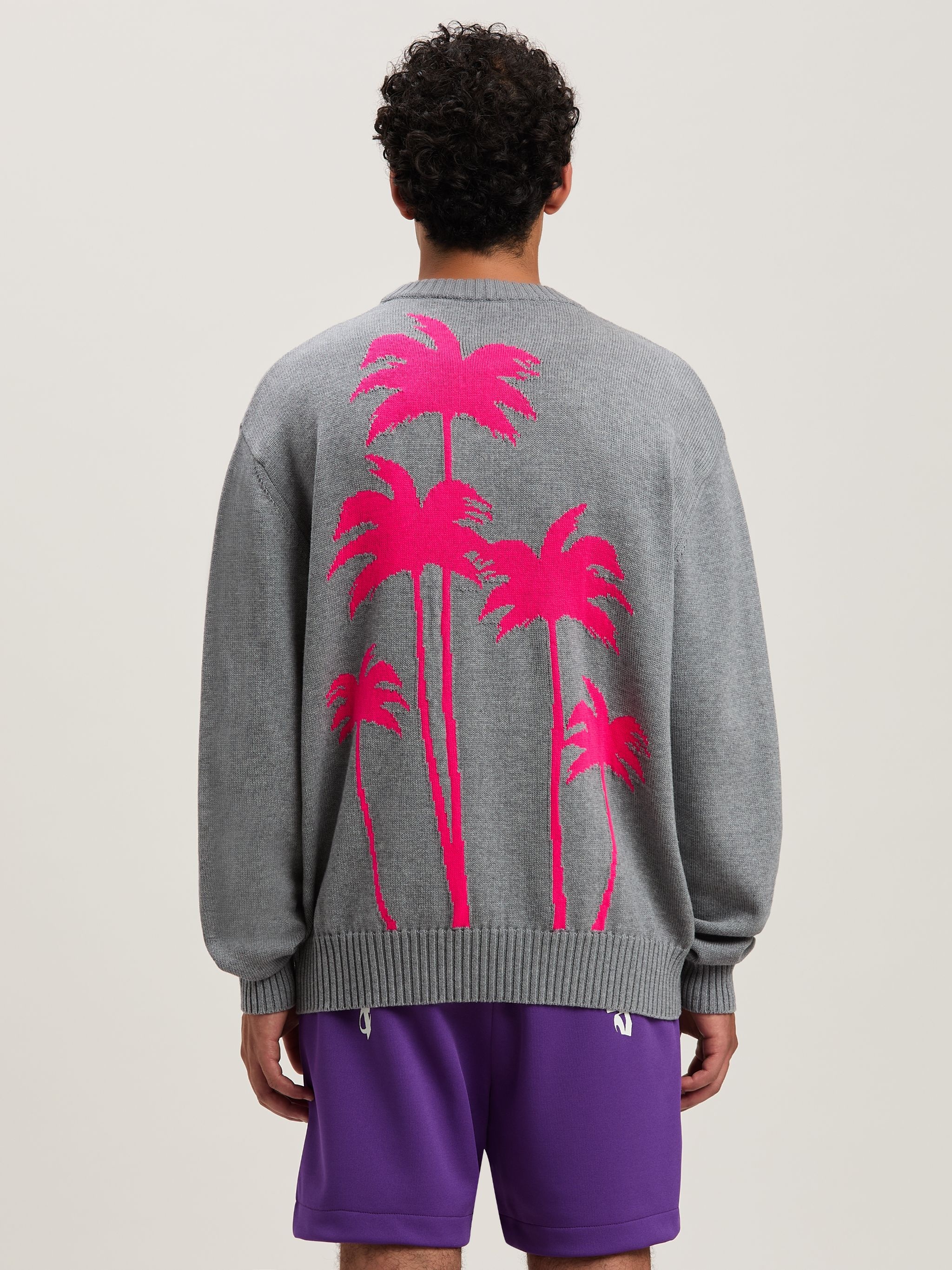 Palm Inlay knit jacket - 5