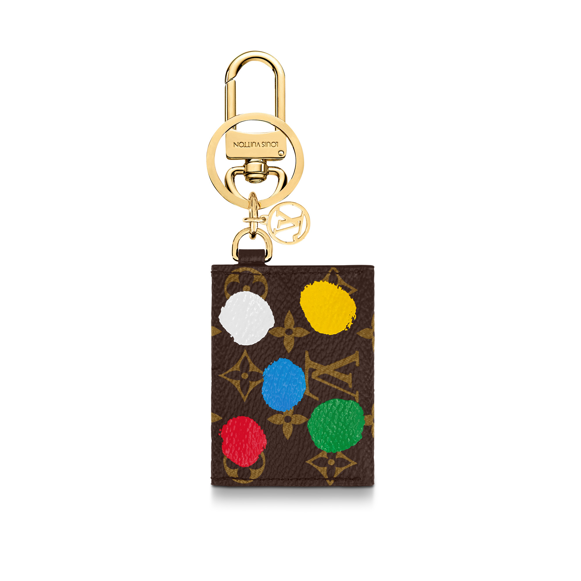 LV x YK Kirigami Monogram Painted Dots Key Ring - 2