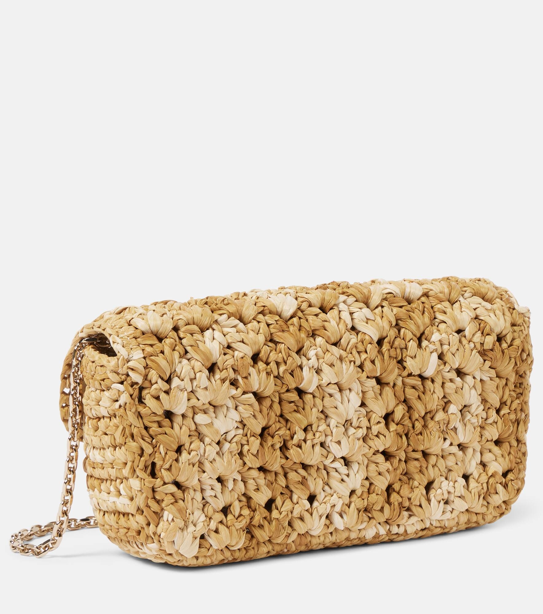 Jeux De Fille raffia-effect shoulder bag - 4