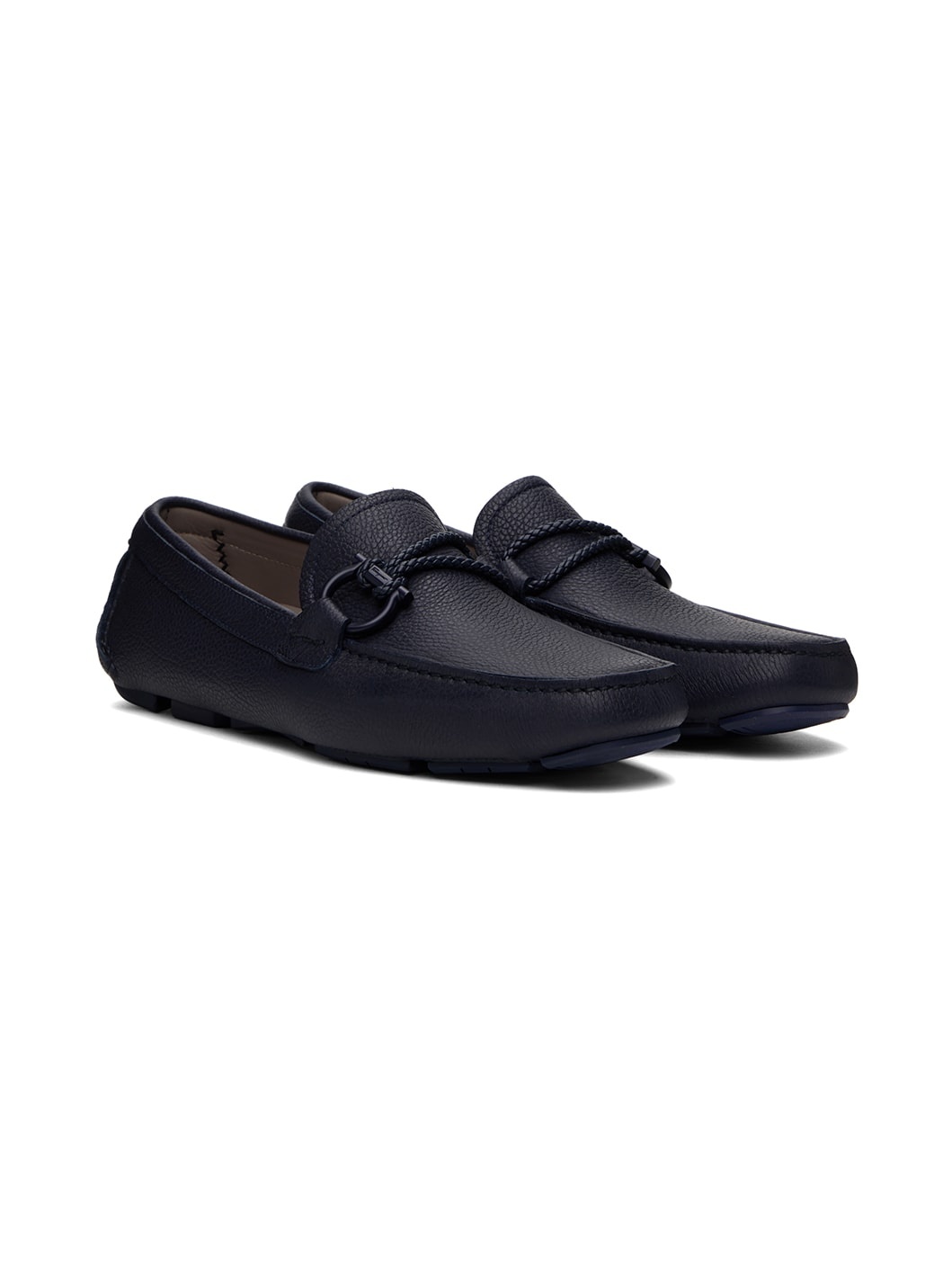 Navy Driver Loafers - 4