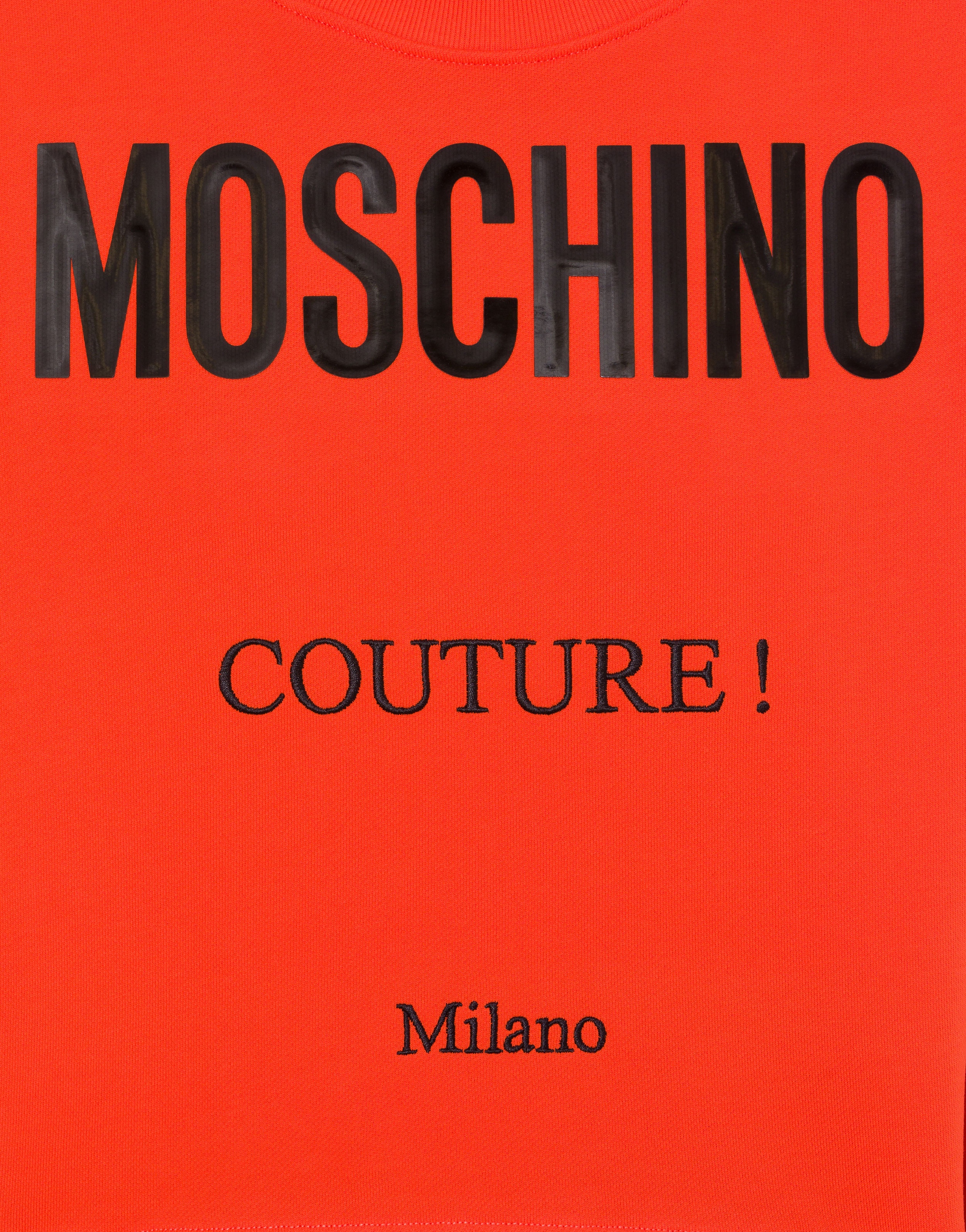 MOSCHINO COUTURE ORGANIC COTTON SWEATSHIRT - 4