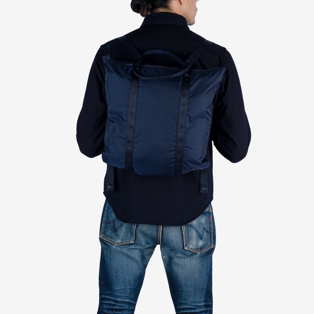 POR-FLEX-TOTE-BLU Porter - Yoshida & Co. - Flex 2Way Tote Bag - Blue - 3
