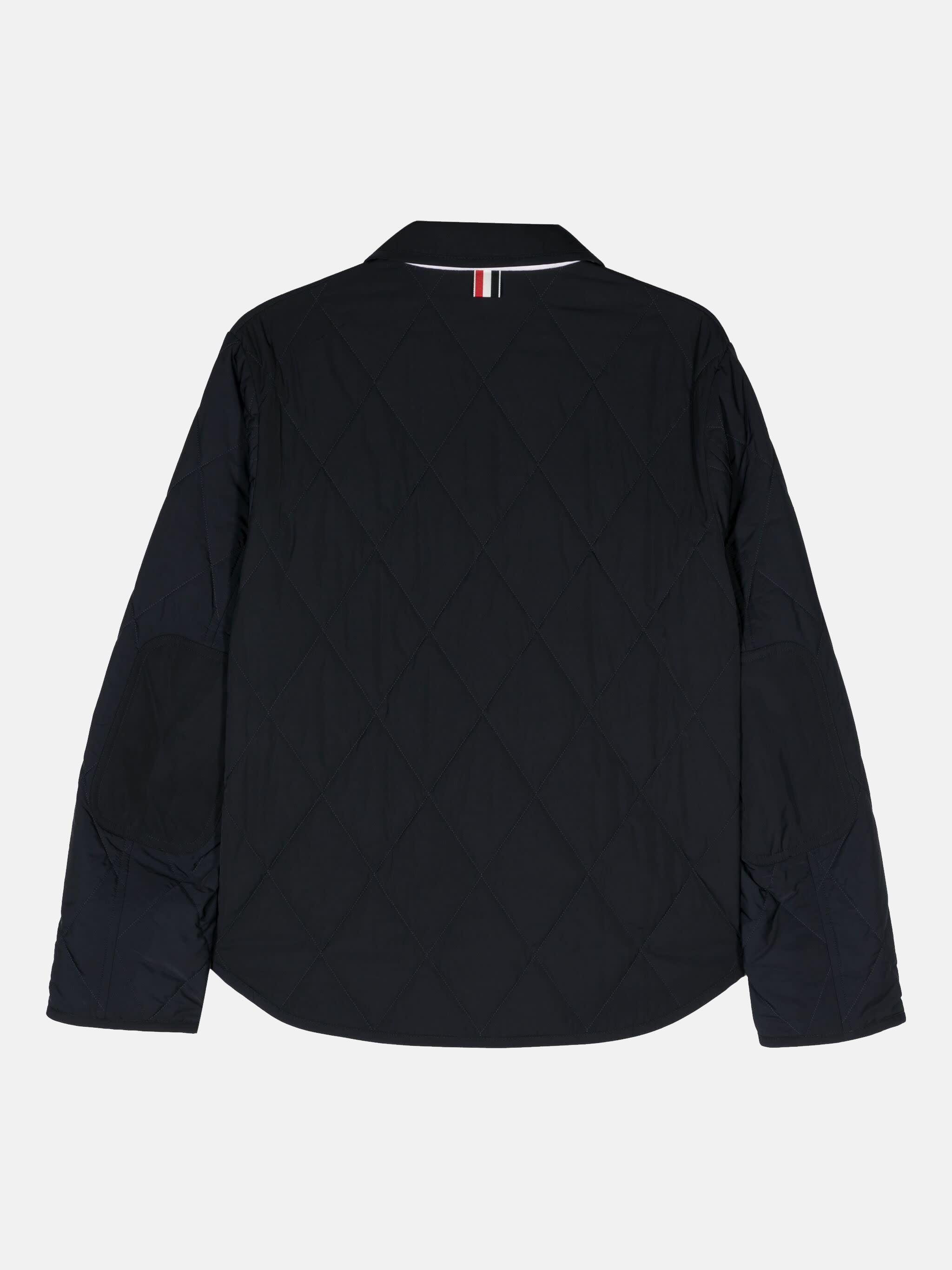 THOM BROWNE - Men Quilted Shirt Jacket Withapplied Pockets - 2