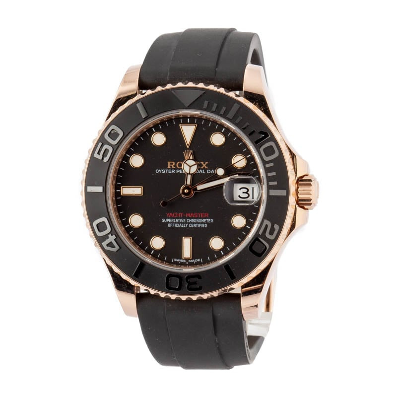 Rolex Yacht-Master 37 Ref 268655 Everose Gold on Oysterflex - 2