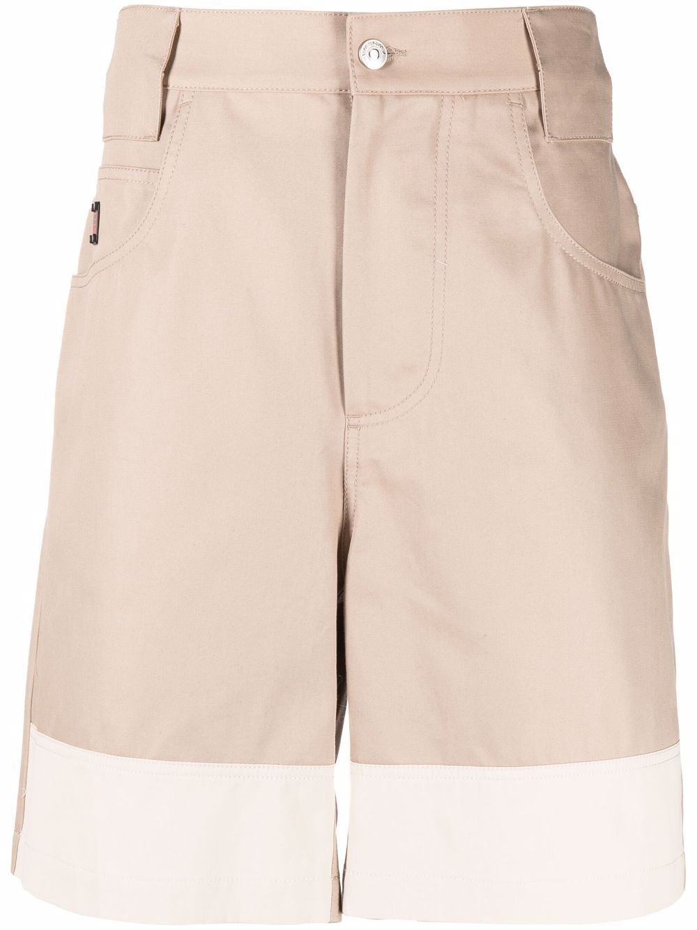 two-tone bermuda shorts - 1