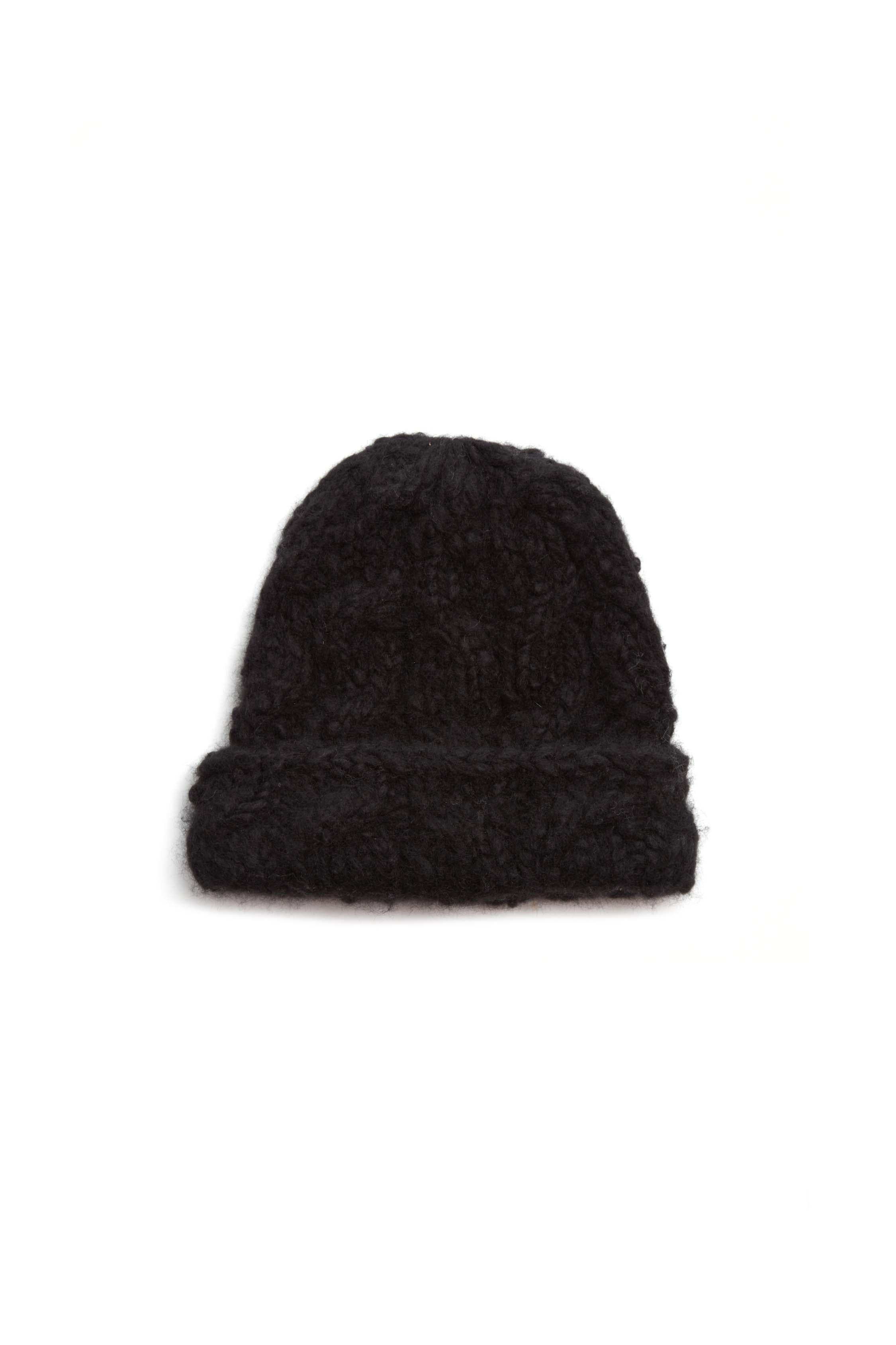Silva Hat in Black Welfat Cashmere - 1