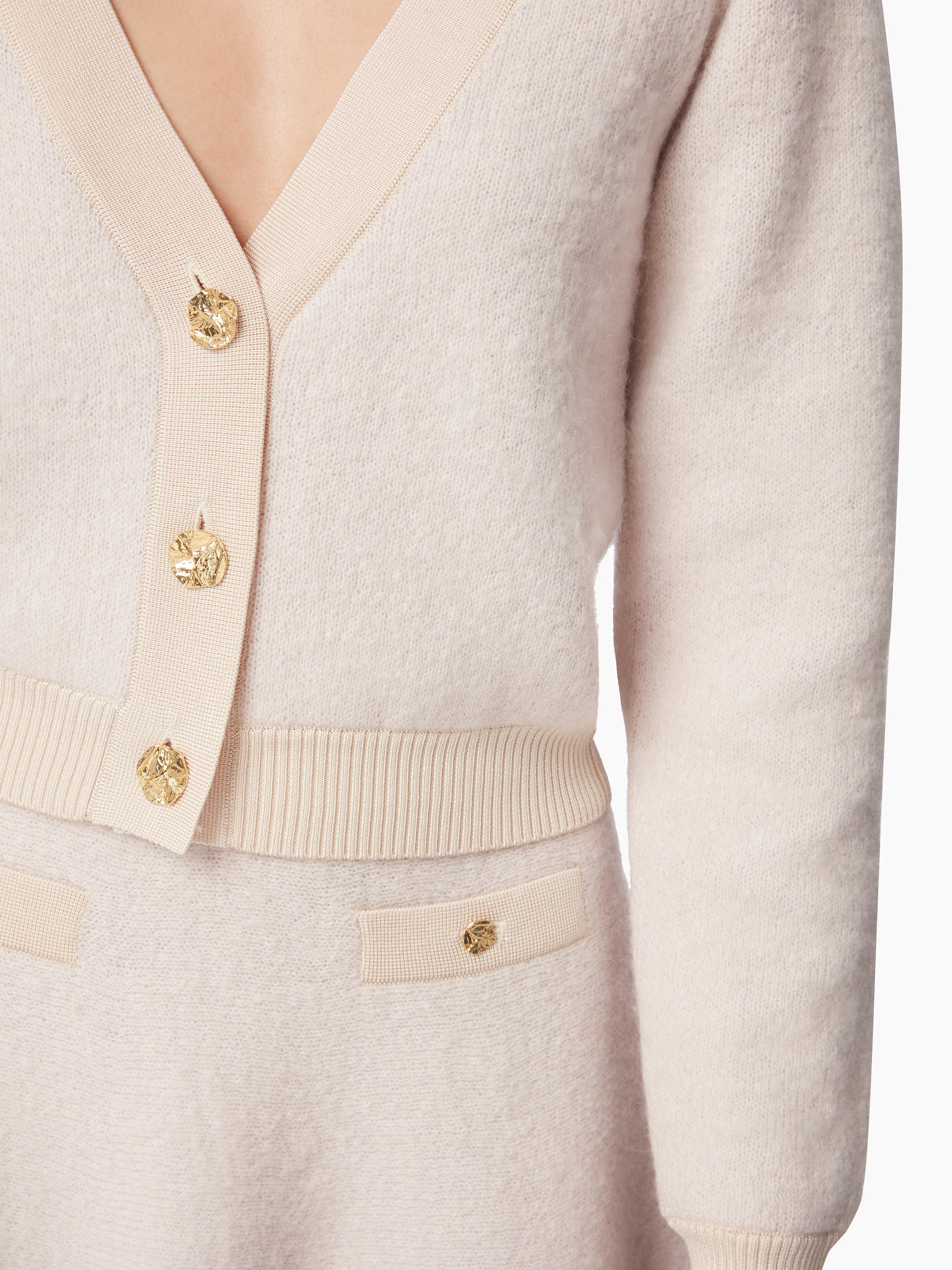 MOHAIR V-NECK CARDIGAN - 3