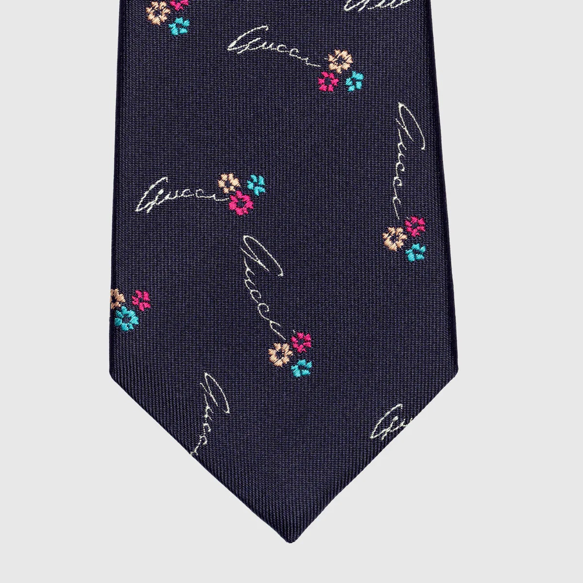 Gucci flowers silk tie - 3